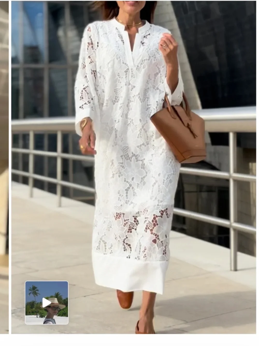 Marielle Womens Luana Lace Dress Sz 8 Floral Lace Classy Chic Luxury Coastal - Picture 12 of 16